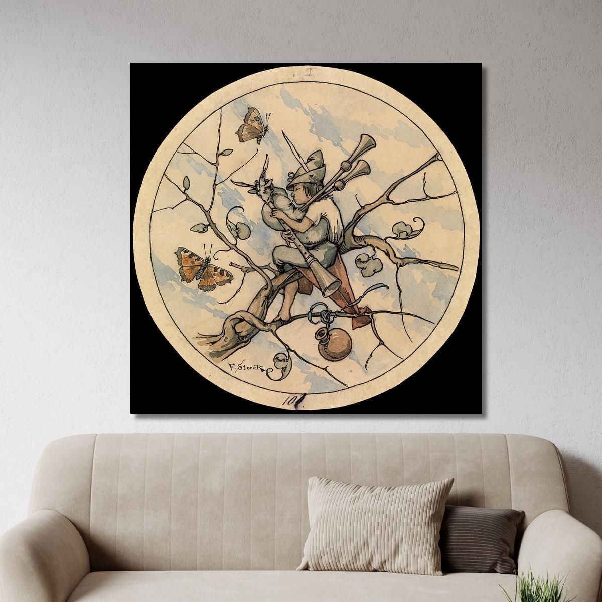 Bagpipers Franz von Stuck fvs27 canvas print 