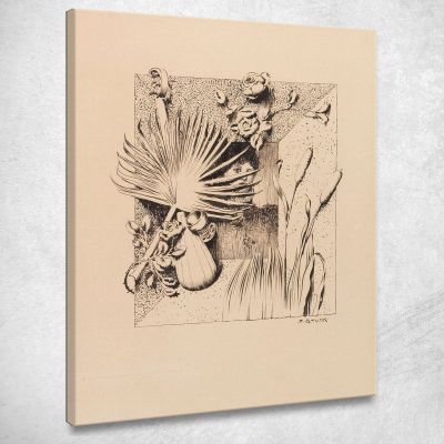 Design For A Picture Frame Franz von Stuck fvs28 canvas print 