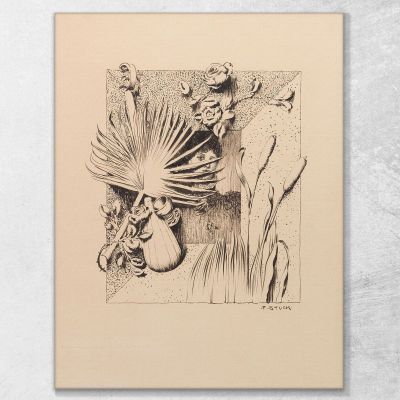 Design For A Picture Frame Franz von Stuck fvs28 canvas print 