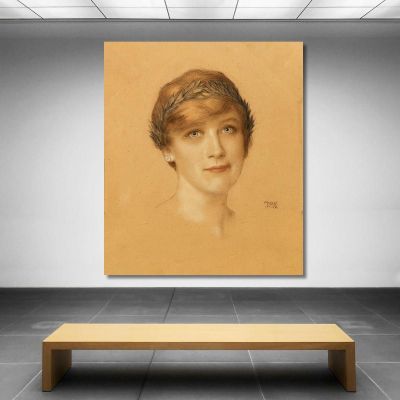 Woman Portrait Franz von Stuck fvs34 canvas print 
