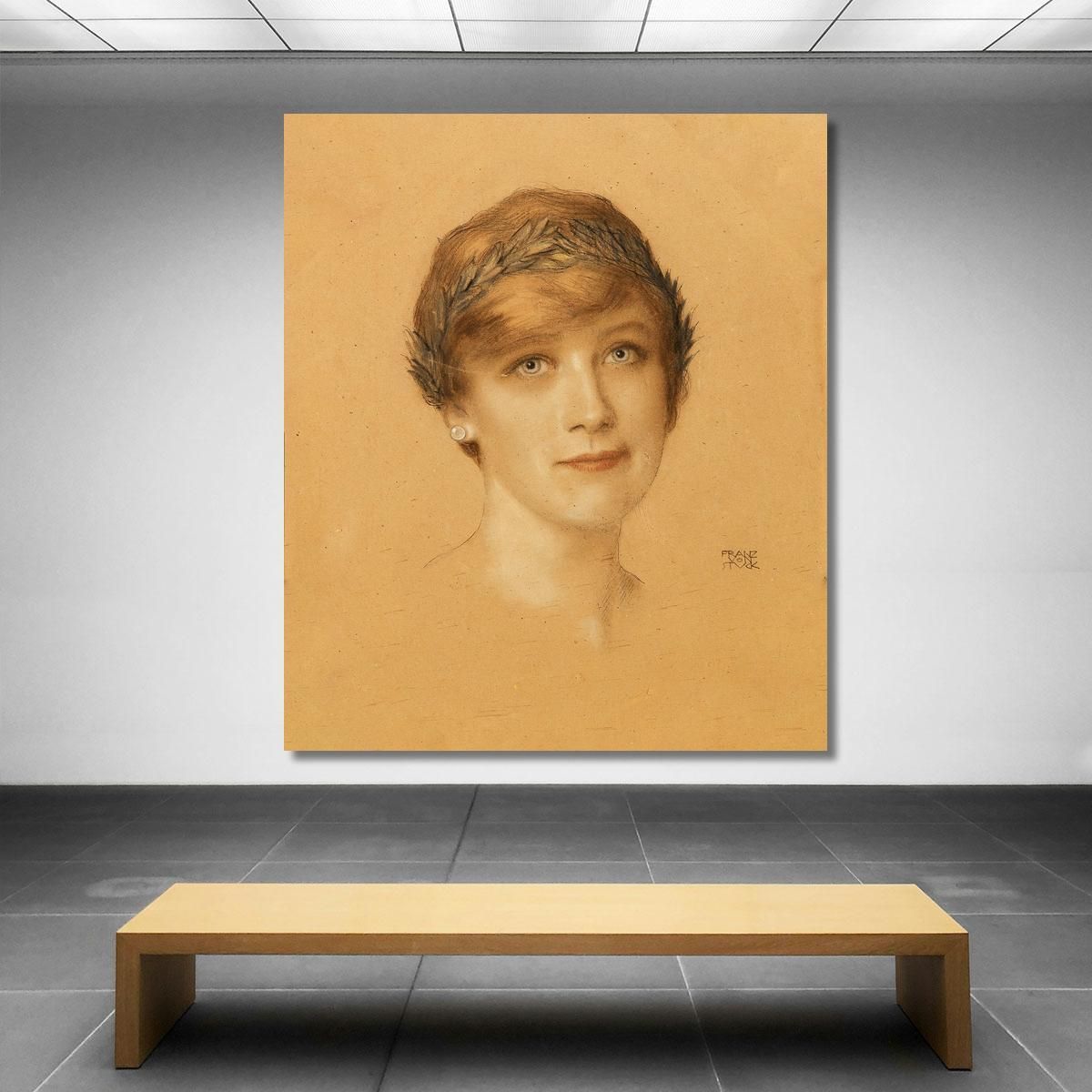 Woman Portrait Franz von Stuck fvs34 canvas print 