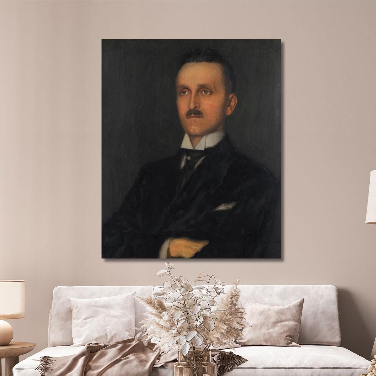 Portrait Of Heinrich Butzer Franz von Stuck fvs39 canvas print 