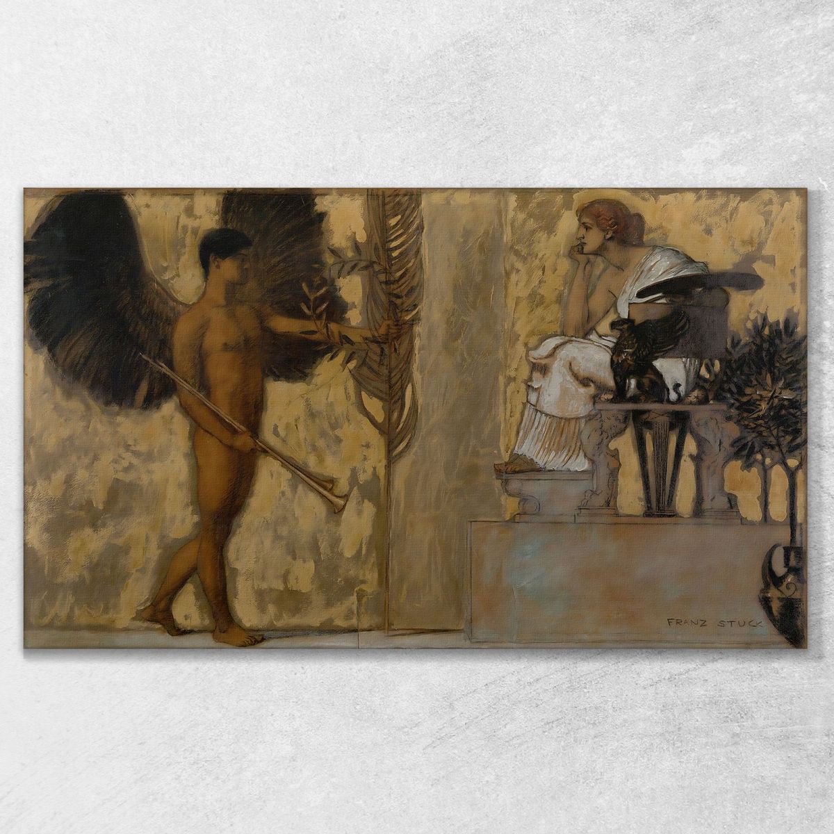 Homage To Painting Franz von Stuck fvs40 canvas print 