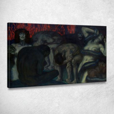 Inferno Franz von Stuck fvs41 canvas print 