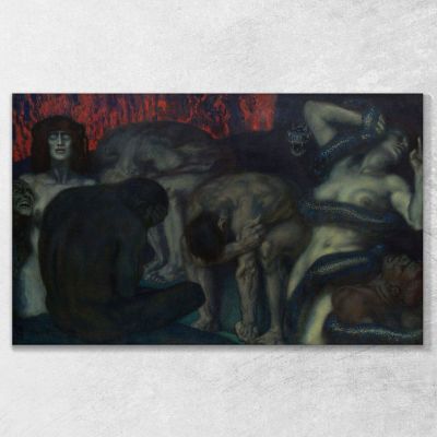Inferno Franz von Stuck fvs41 canvas print 