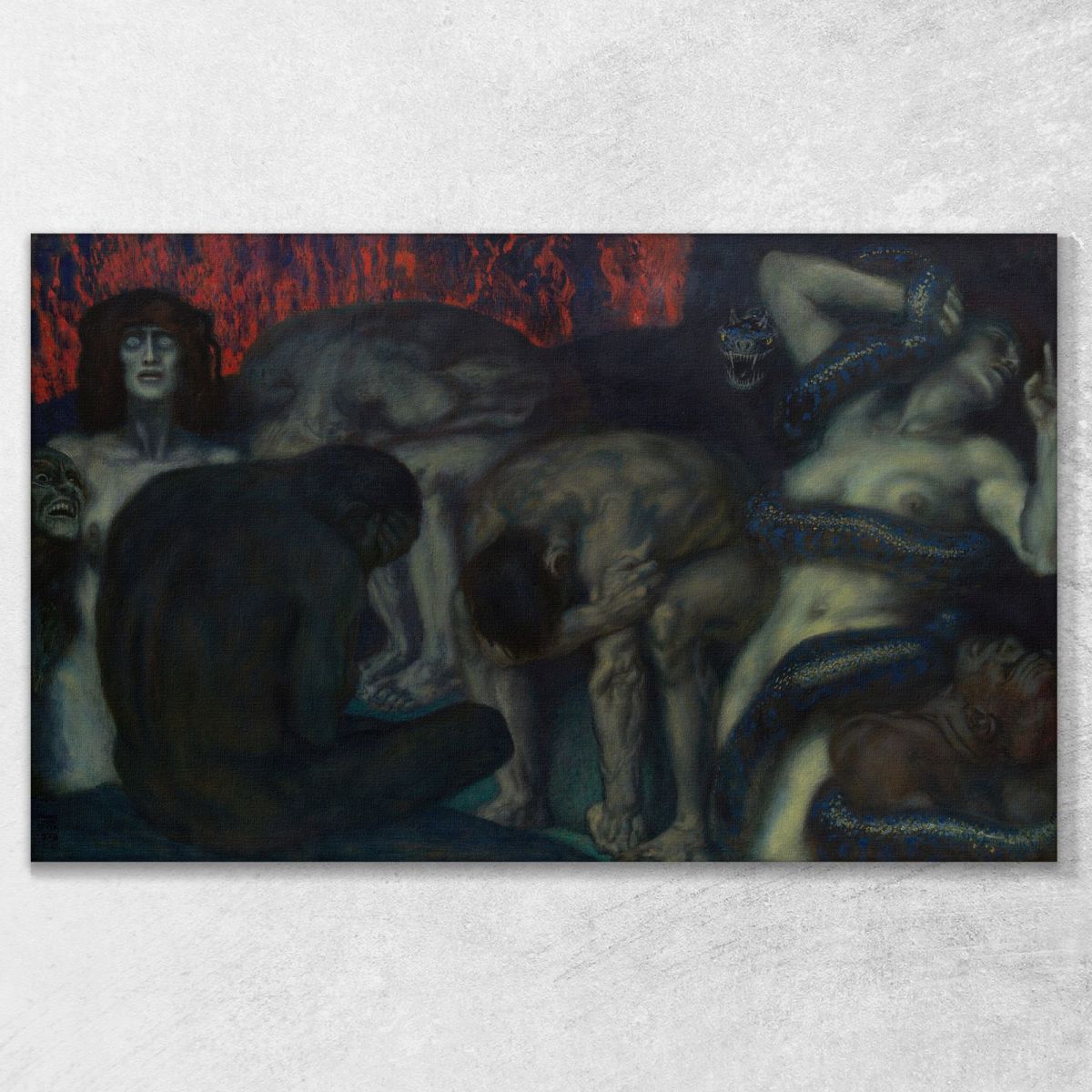Inferno Franz von Stuck fvs41 canvas print 
