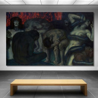 Inferno Franz von Stuck fvs41 canvas print 