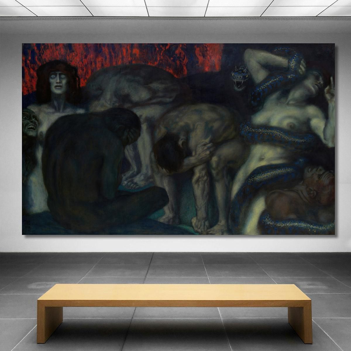 Inferno Franz von Stuck fvs41 canvas print 