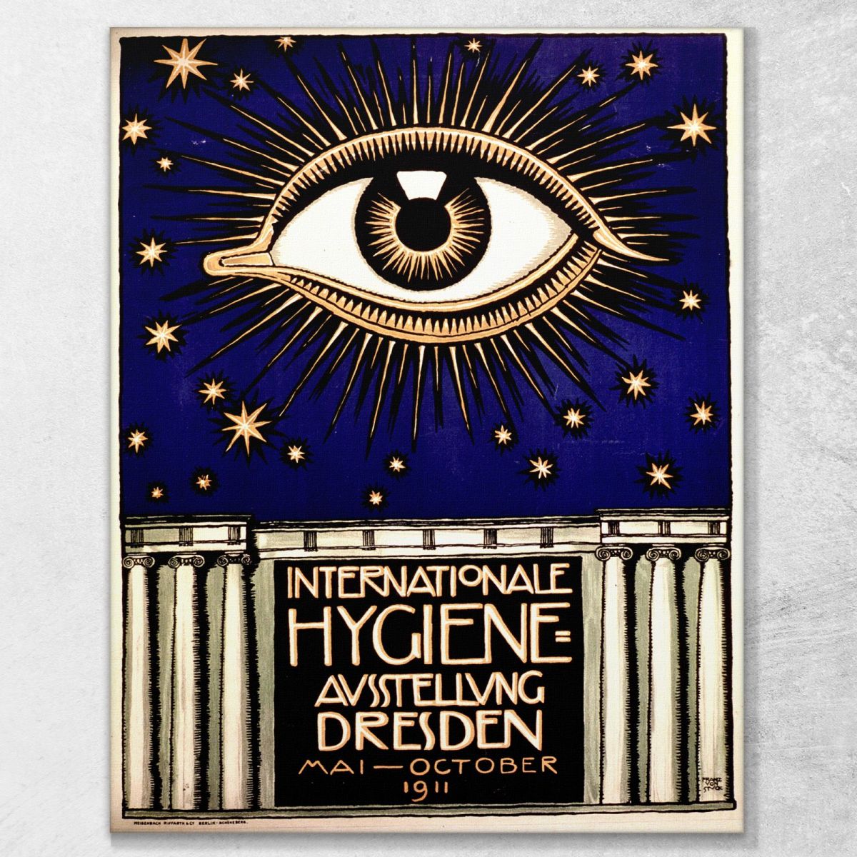 International Hygiene Exhibition Franz von Stuck fvs42 canvas print 