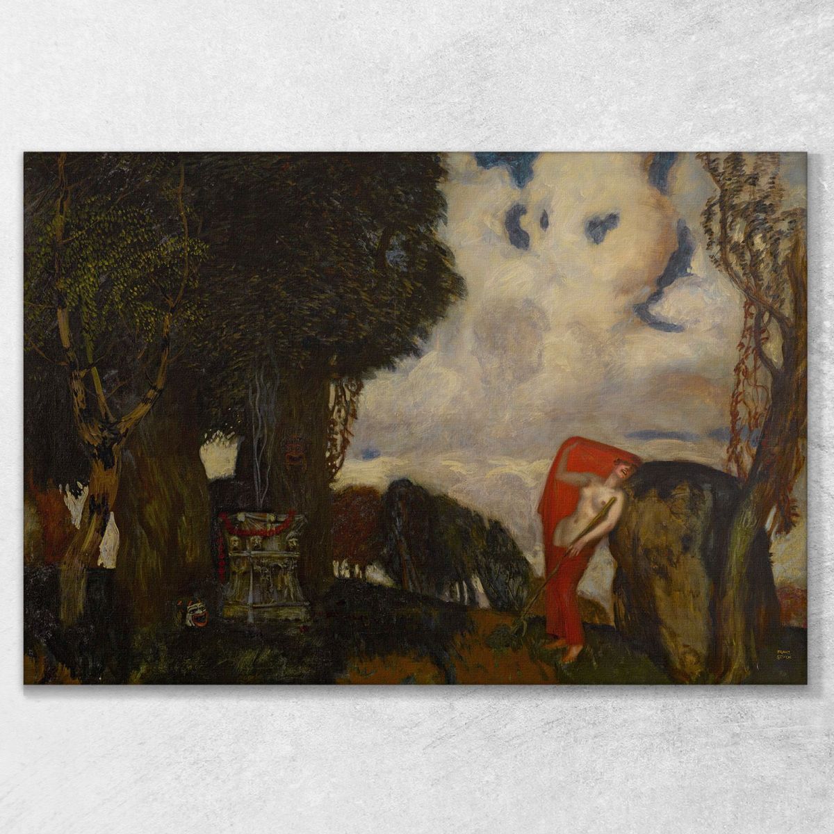 Iphigenia In The Courts Franz von Stuck fvs43 canvas print 