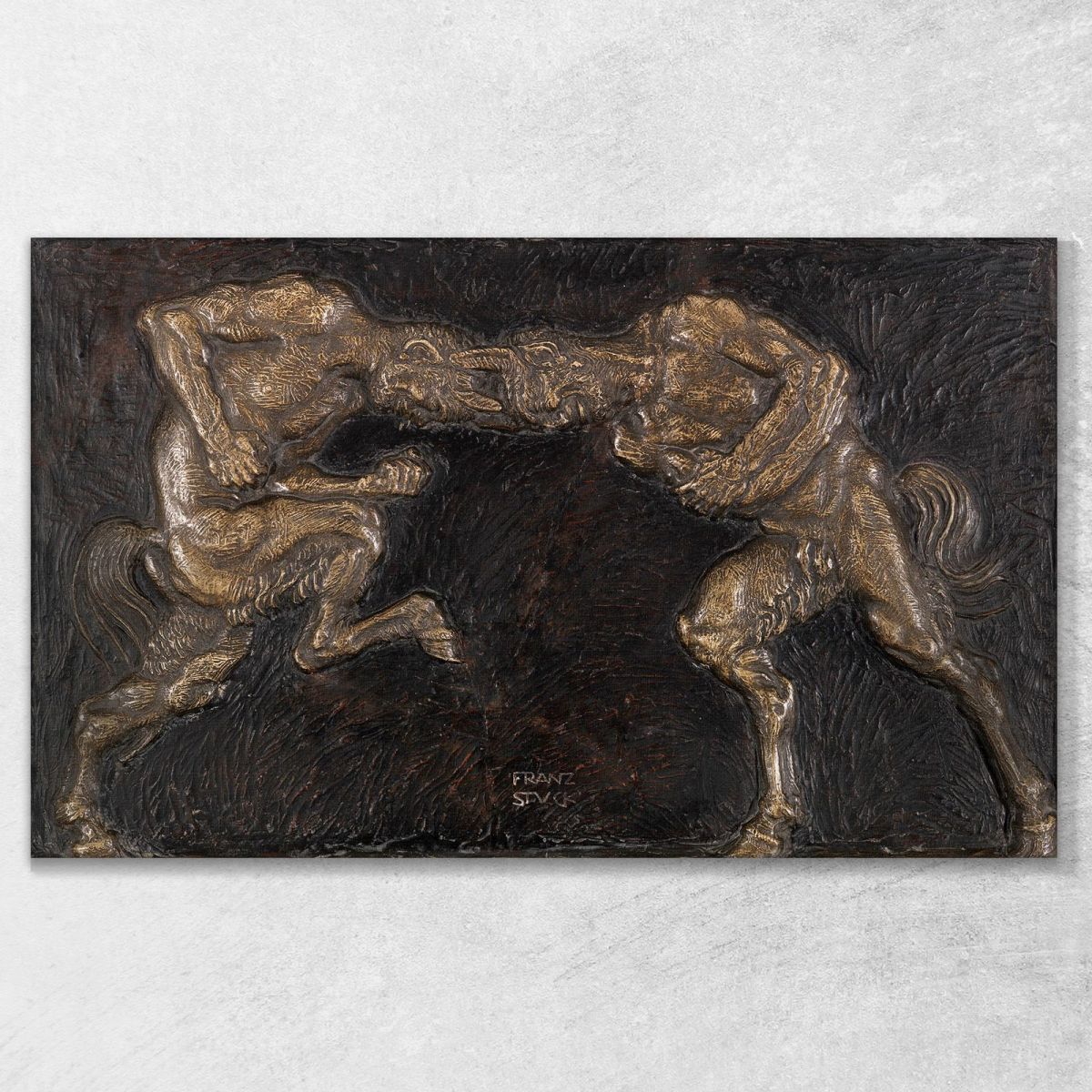 Fighting Fauns Franz von Stuck fvs47 canvas print 