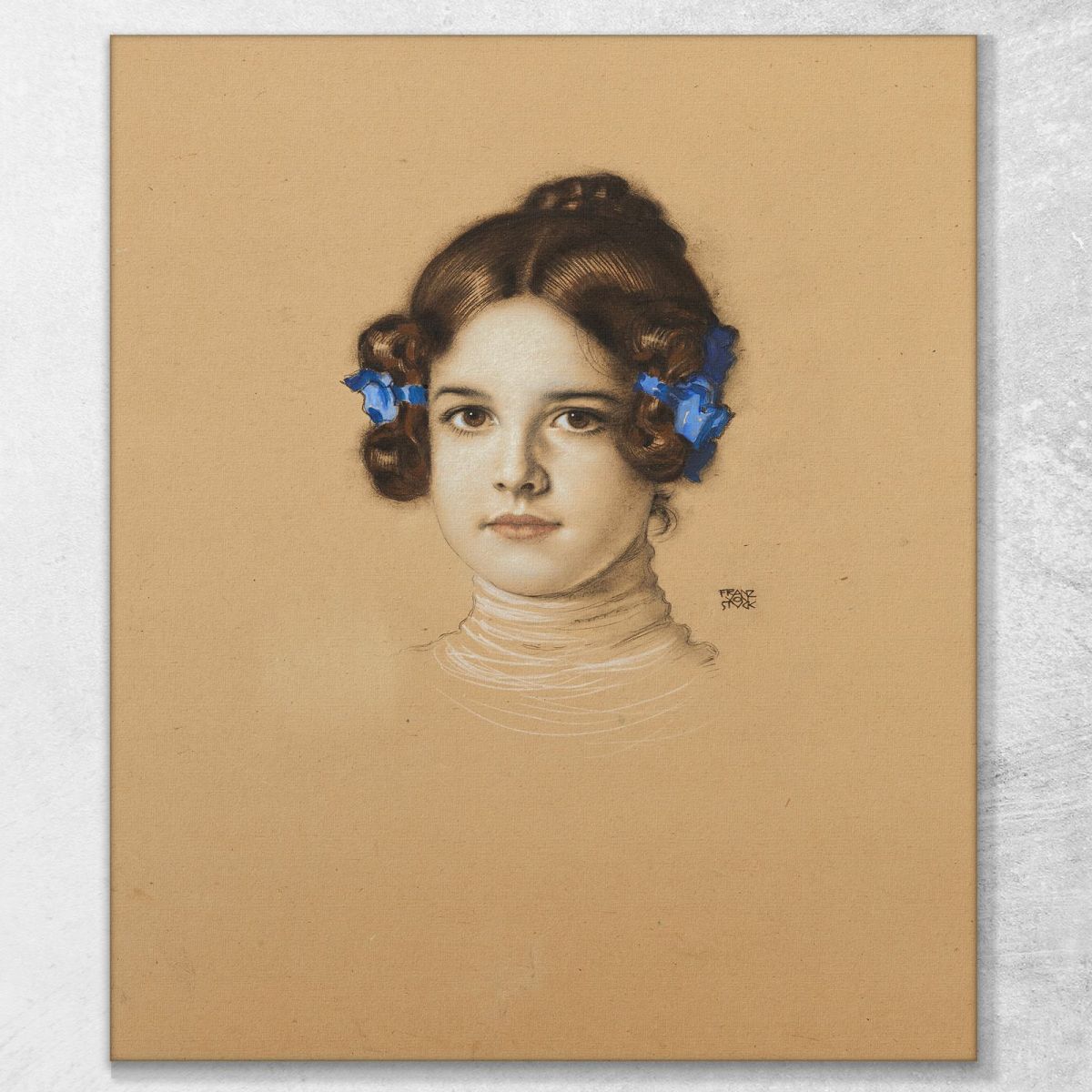 Mary Stuck The Artist'S Daughter Franz von Stuck fvs51 canvas print 
