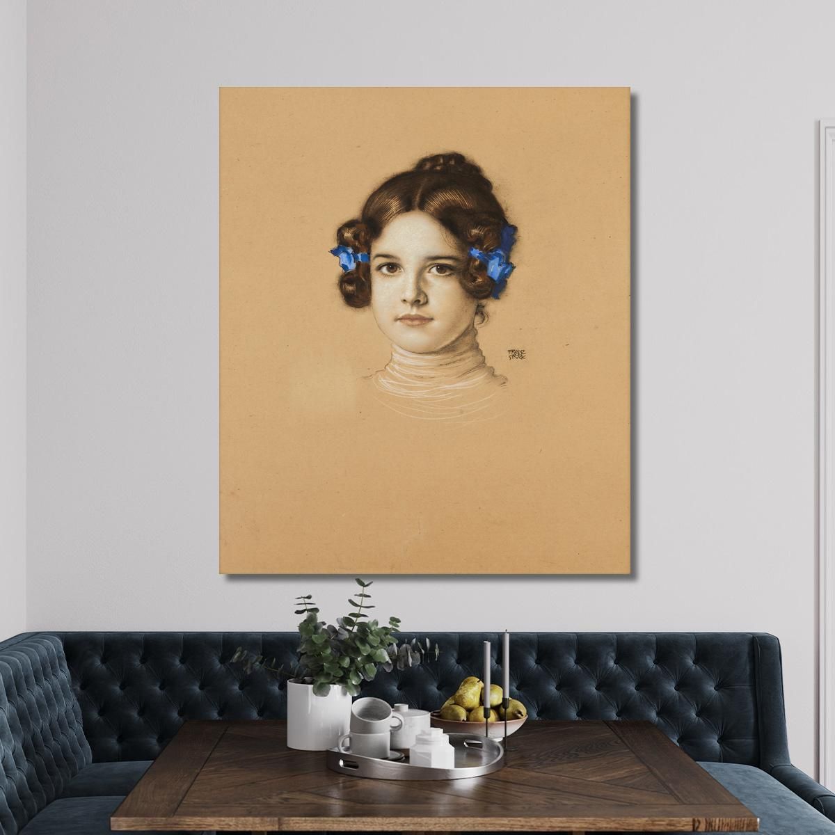 Mary Stuck The Artist'S Daughter Franz von Stuck fvs51 canvas print 