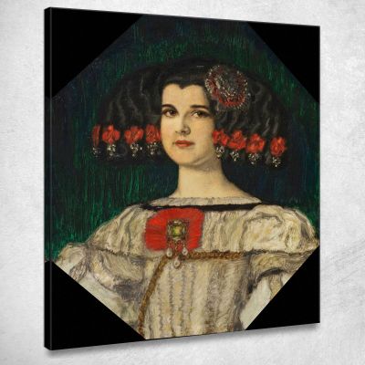 My Daughter Mary In Velázquez Costume Franz von Stuck fvs57 canvas print 