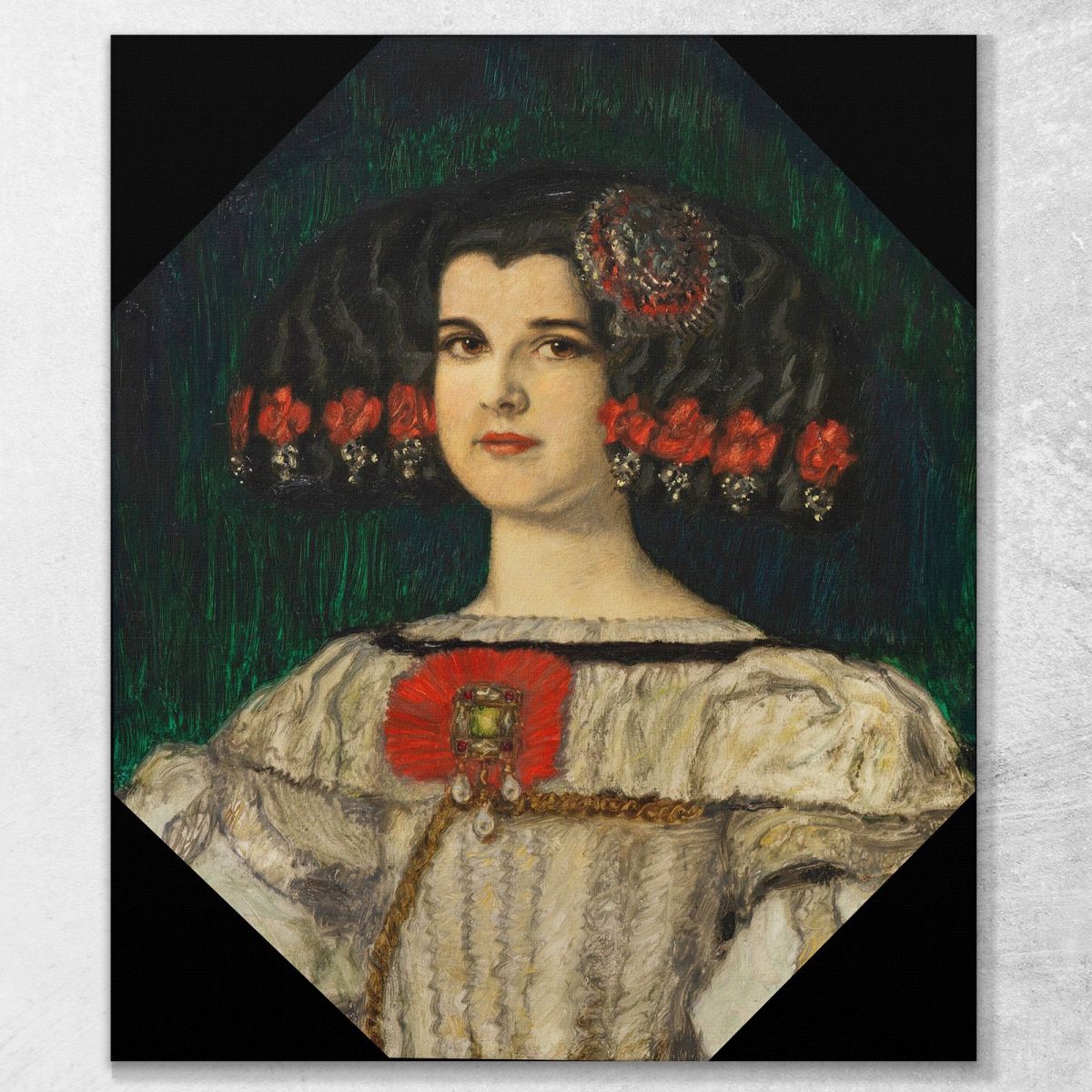 My Daughter Mary In Velázquez Costume Franz von Stuck fvs57 canvas print 