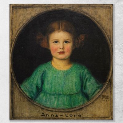 Portrait Of A Girl Anna-Lore Butzer Franz von Stuck fvs58 canvas print 