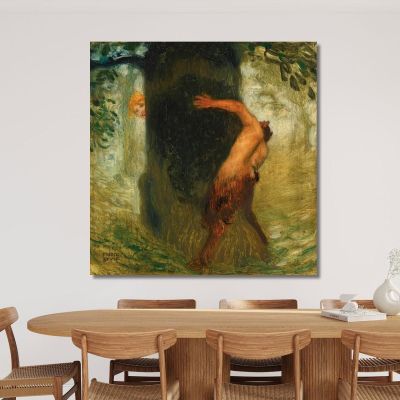 Neckerei The Tease Franz von Stuck fvs59 canvas print 
