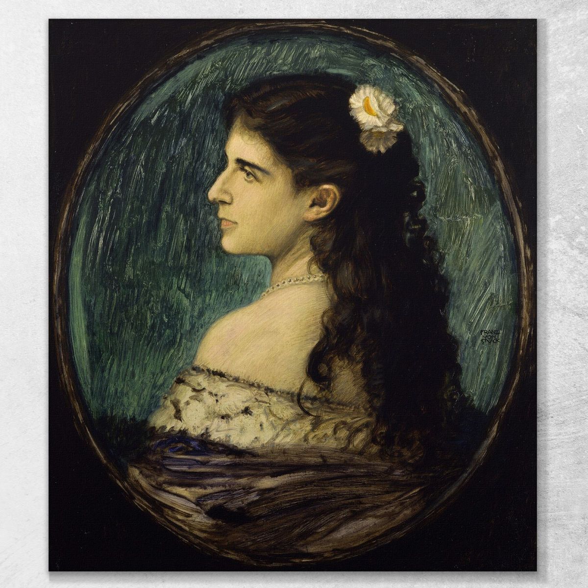 Portrait Of Marianne Pearl Franz von Stuck fvs70 canvas print 
