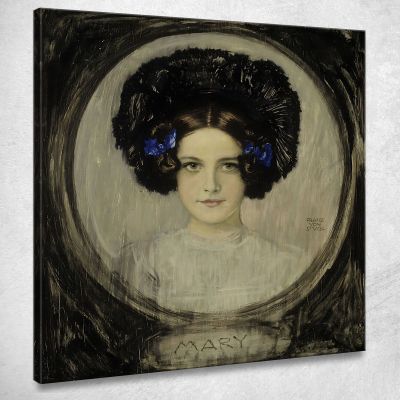 Portrait Of The Artist S Daughter Mary Franz von Stuck fvs71 canvas print 