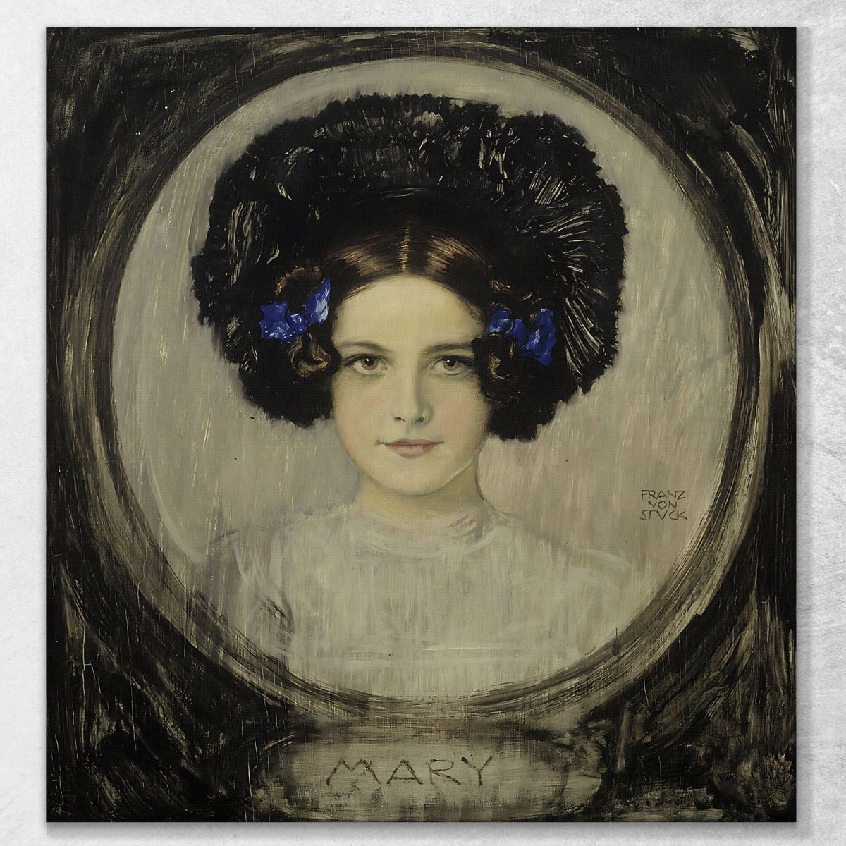 Portrait Of The Artist S Daughter Mary Franz von Stuck fvs71 canvas print 