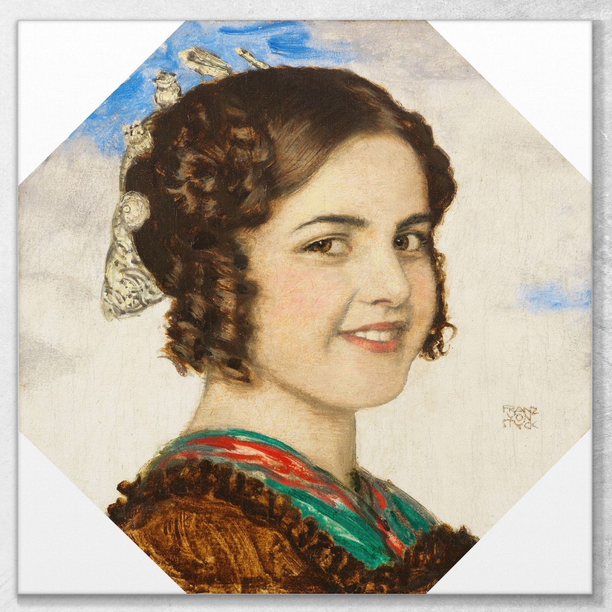 Portrait Of Daughter Mary Franz von Stuck fvs73 canvas print 