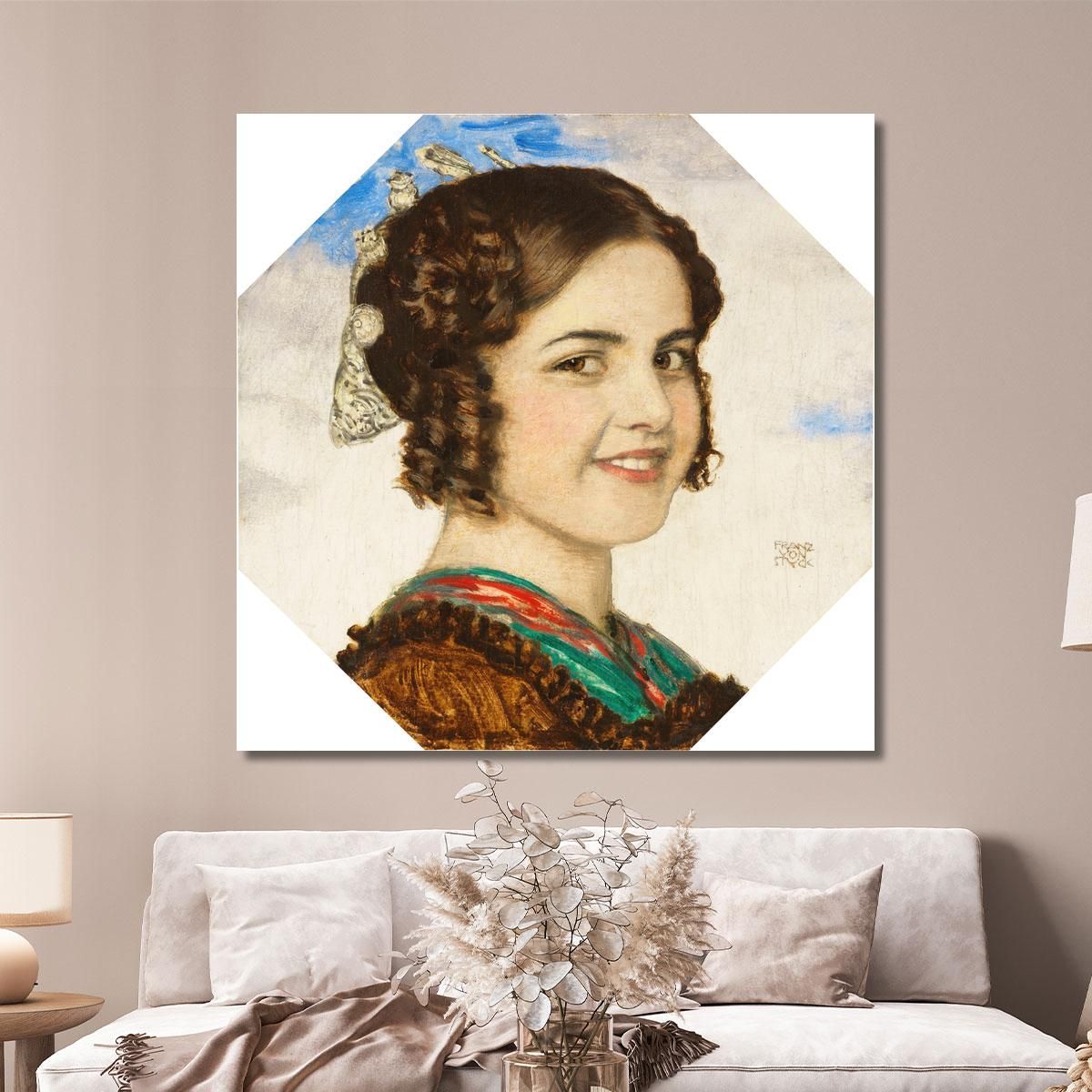 Portrait Of Daughter Mary Franz von Stuck fvs73 canvas print 