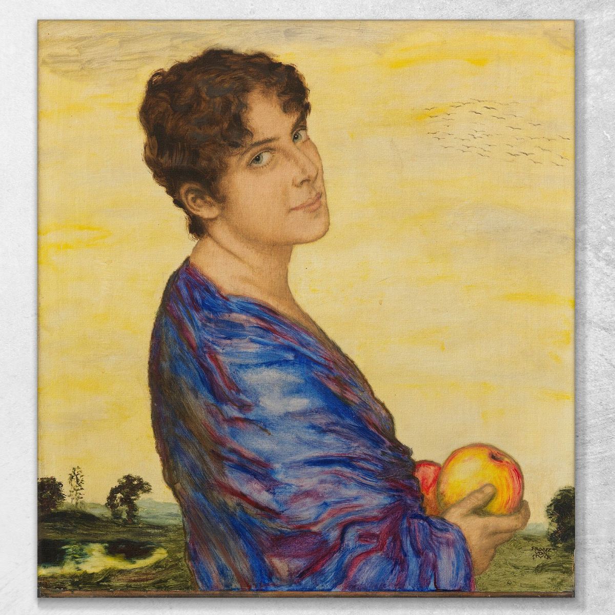 Portrait Of Mrs. Von Stuck Franz von Stuck fvs74 canvas print 
