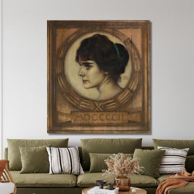 Portrait Gemma Bierbaum Franz von Stuck fvs75 canvas print 