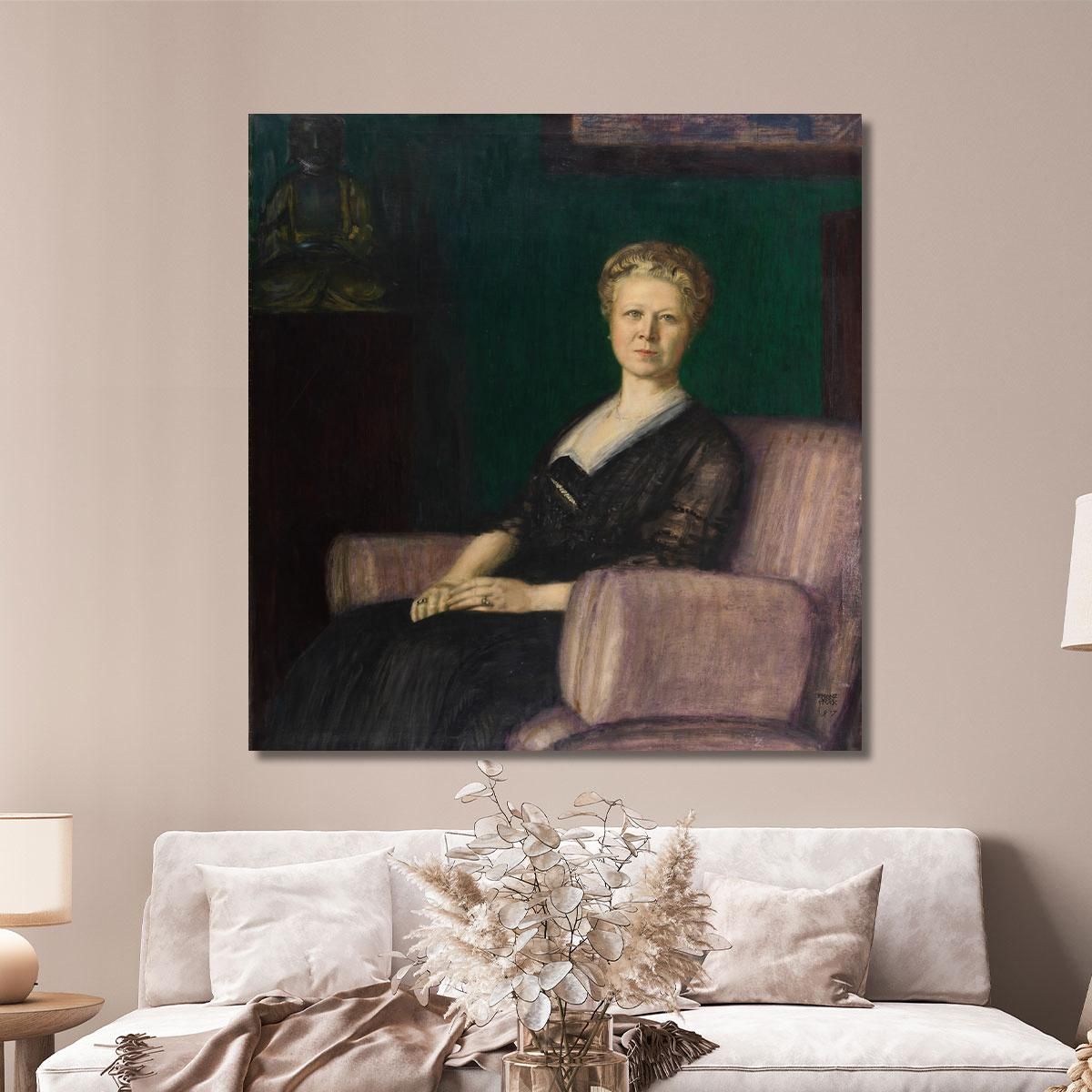 Portrait Of Luise Bestehorn Franz von Stuck fvs76 canvas print 