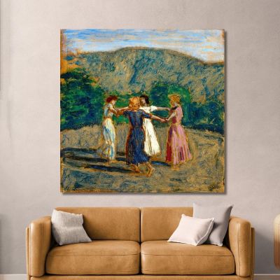 Ringelreihe Study Franz von Stuck fvs80 canvas print 