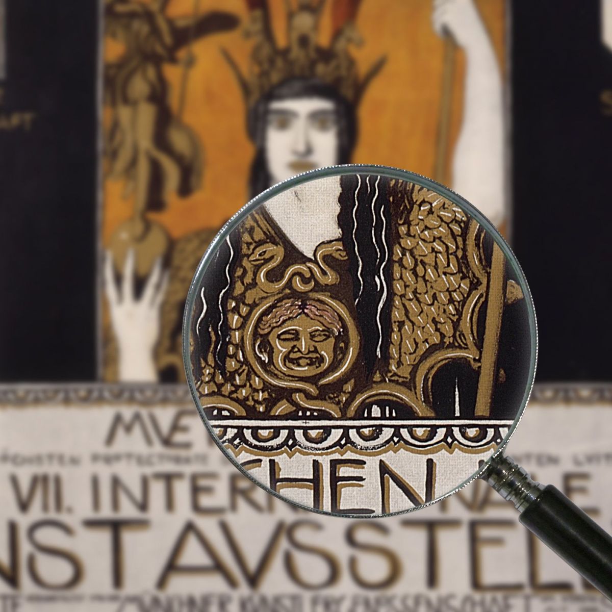 Seventh International Art Exhibition Munich 1897 Franz von Stuck fvs87 canvas print