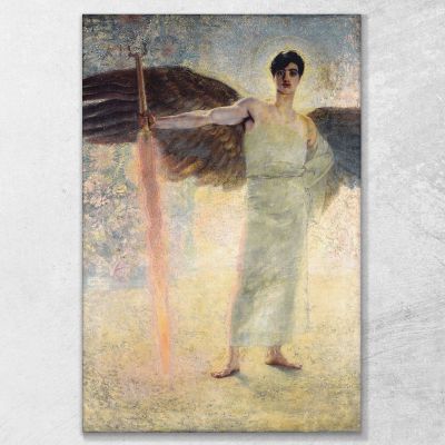 The Guardian Of Paradise Franz von Stuck fvs92 canvas print 