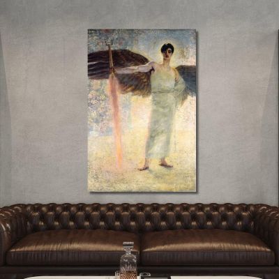 The Guardian Of Paradise Franz von Stuck fvs92 canvas print 