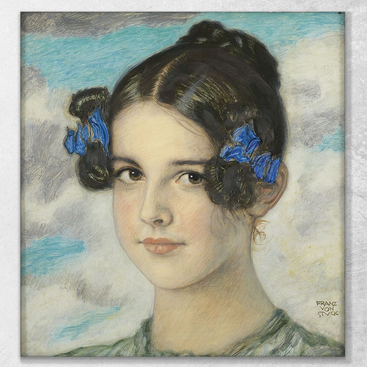 Daughter Mary Franz von Stuck fvs100 canvas print 