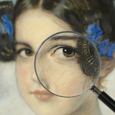 Daughter Mary Franz von Stuck fvs100 canvas print