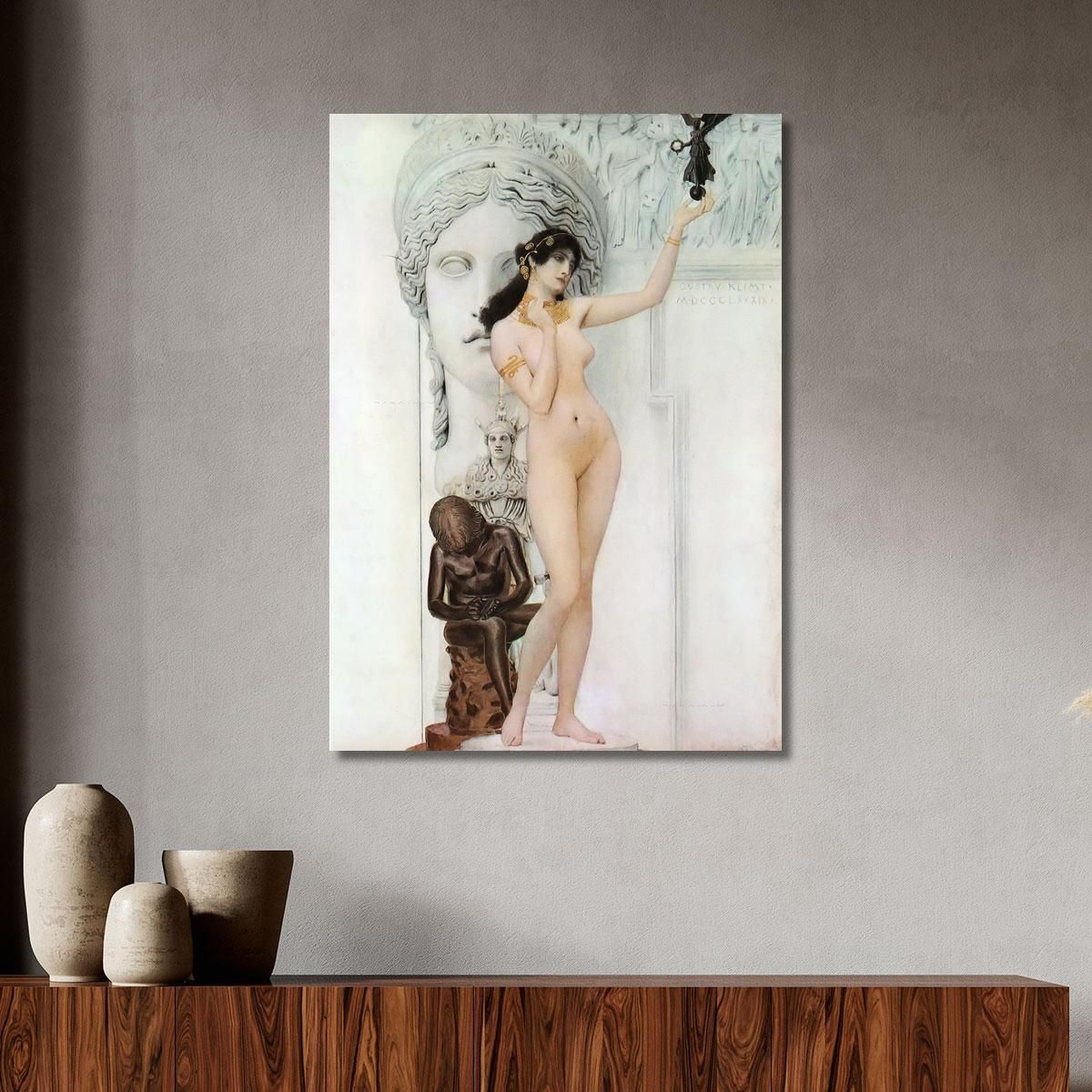 Allegory Of Sculpture Gustav Klimt kg3 canvas print 