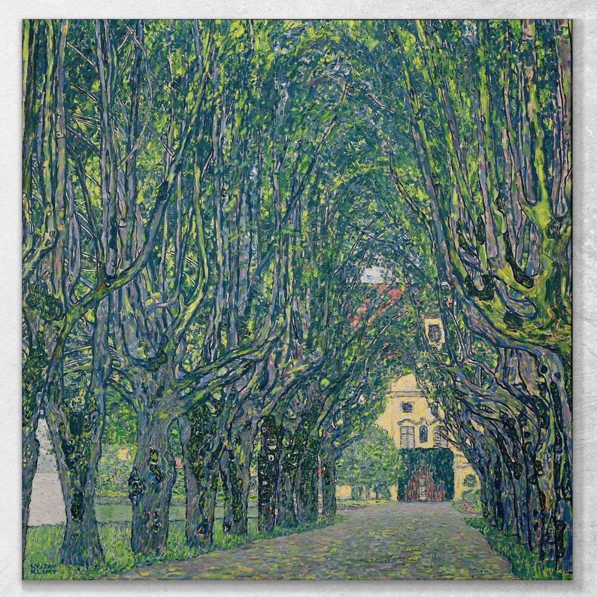 Alley In Schloss Kammer Park Gustav Klimt kg4 canvas print 