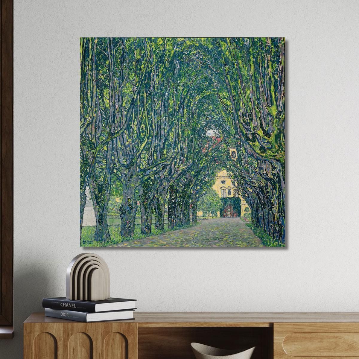 Alley In Schloss Kammer Park Gustav Klimt kg4 canvas print 