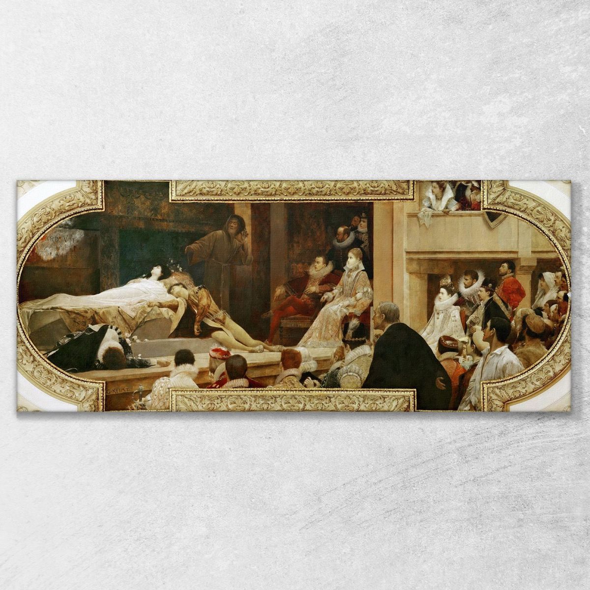 The Death Of Romeo And Juliet Gustav Klimt kg14 canvas print 