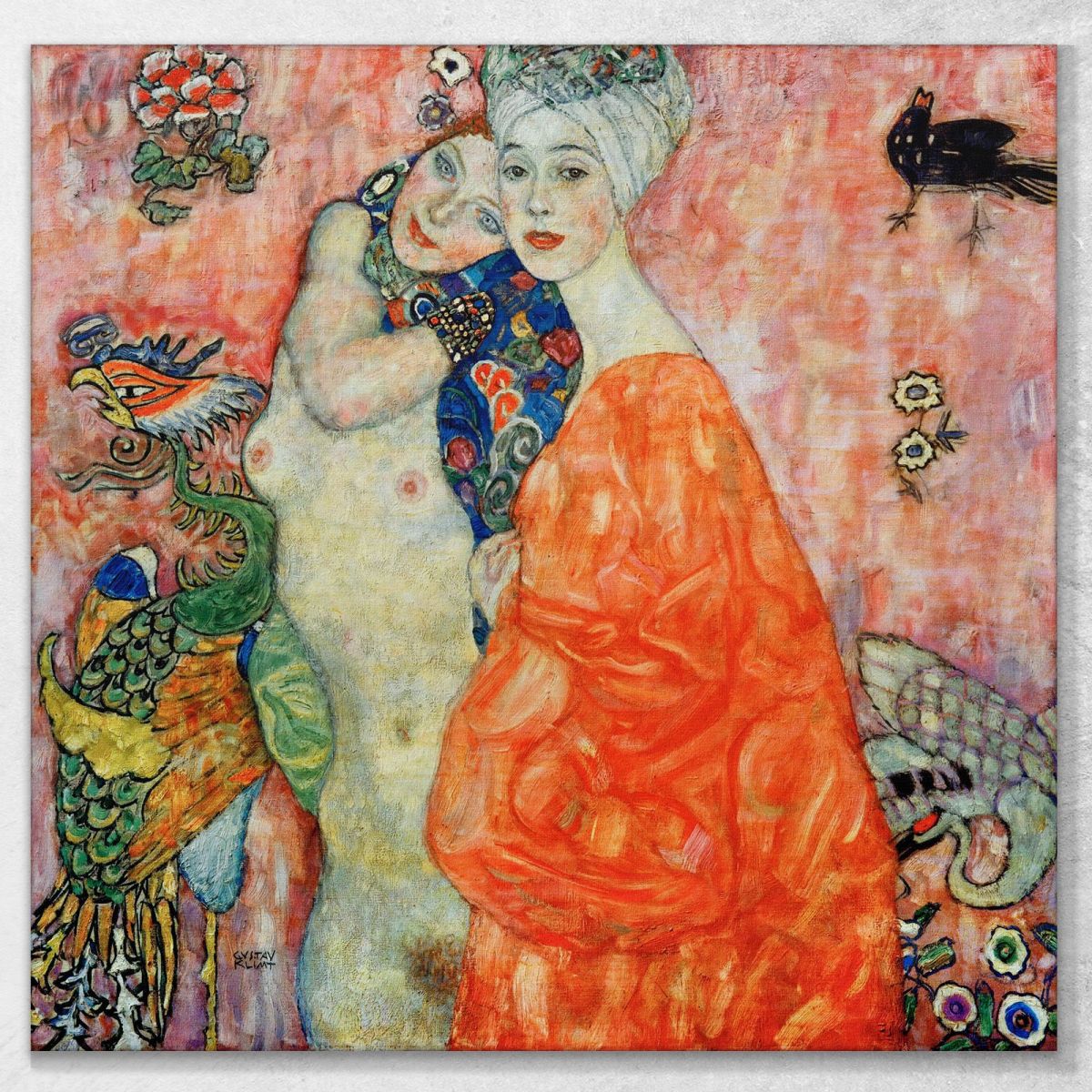 Engaged Friends Gustav Klimt kg17 canvas print 