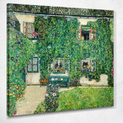 Casa Forestale A Weissenbach Sull'Attersee Gustav Klimt kg20 canvas print 