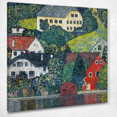 Case Ad Unterach Sull'Attersee Gustav Klimt kg21 canvas print 