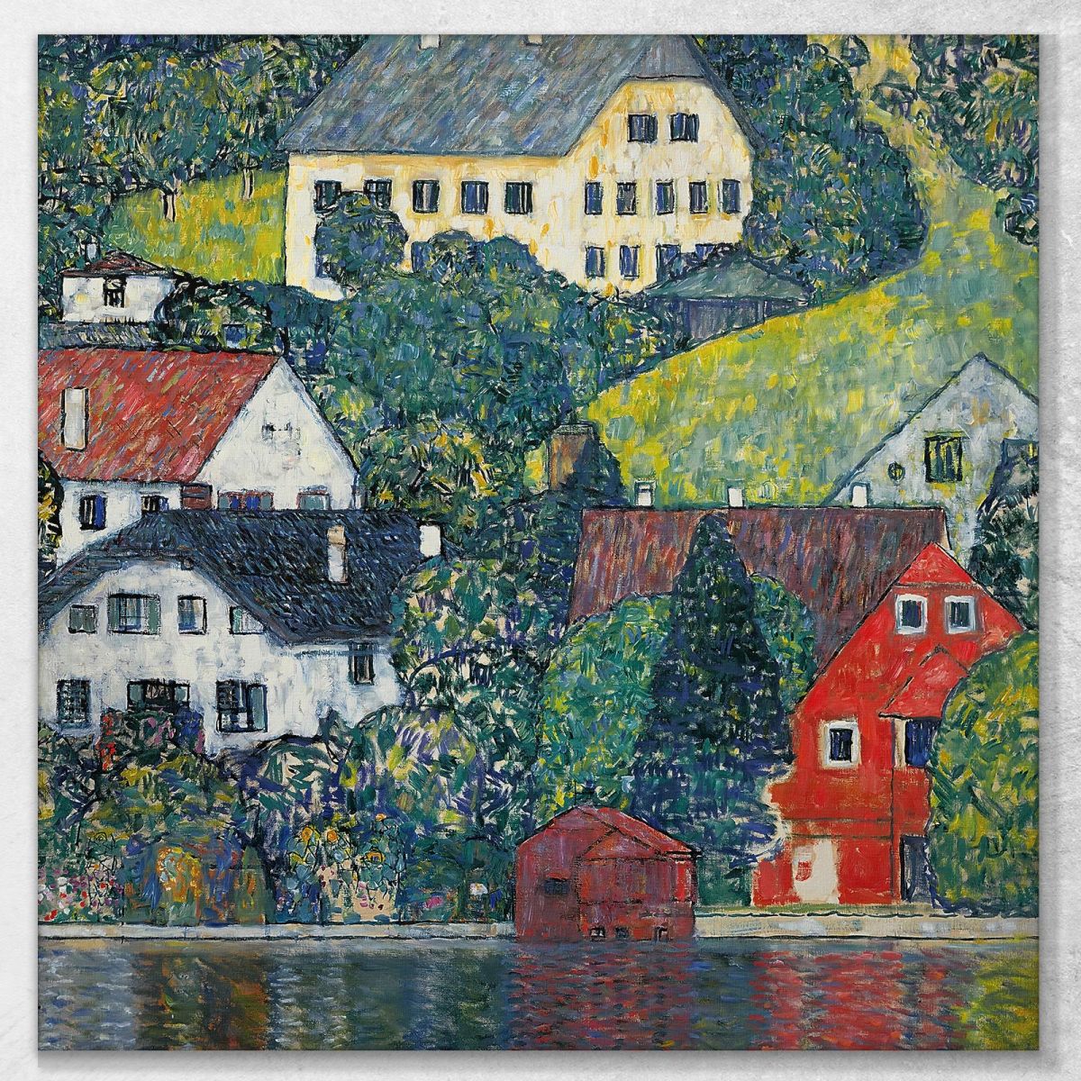 Case Ad Unterach Sull'Attersee Gustav Klimt kg21 canvas print 