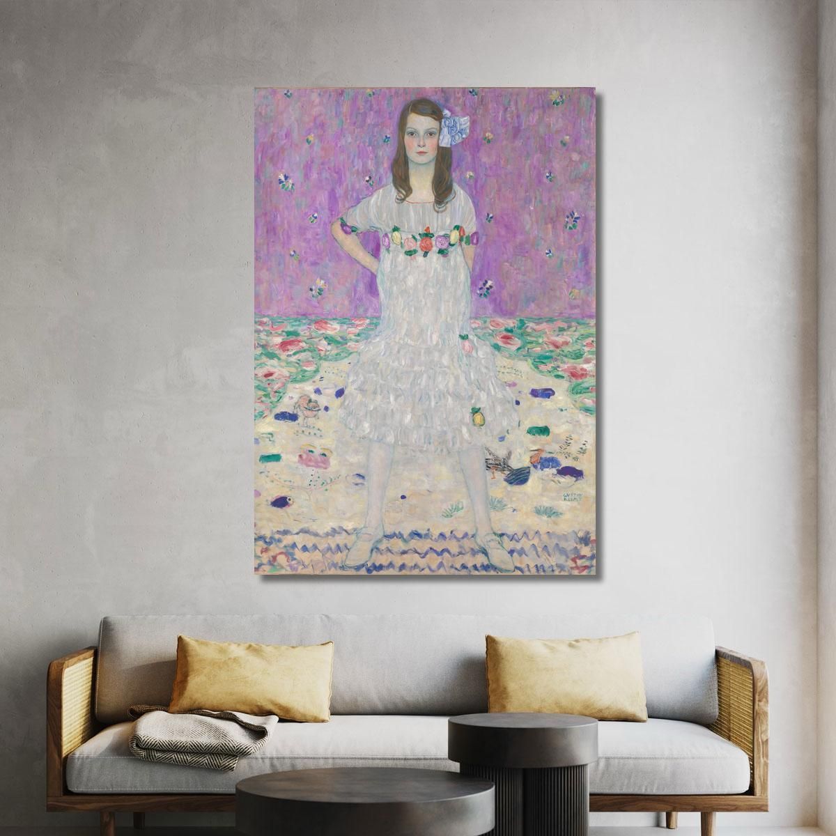 Mada Primavesi Portrait Of A Little Girl Gustav Klimt kg32 canvas print 