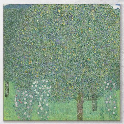 Roses Under The Trees Gustav Klimt kg54 canvas print 