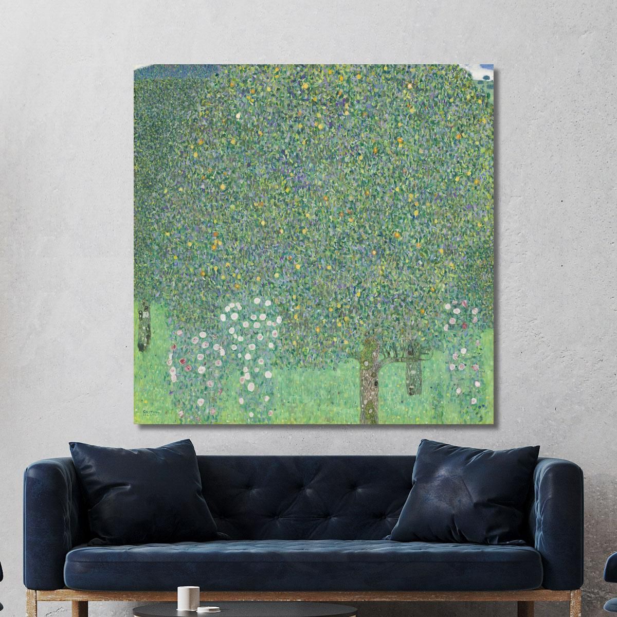 Roses Under The Trees Gustav Klimt kg54 canvas print 