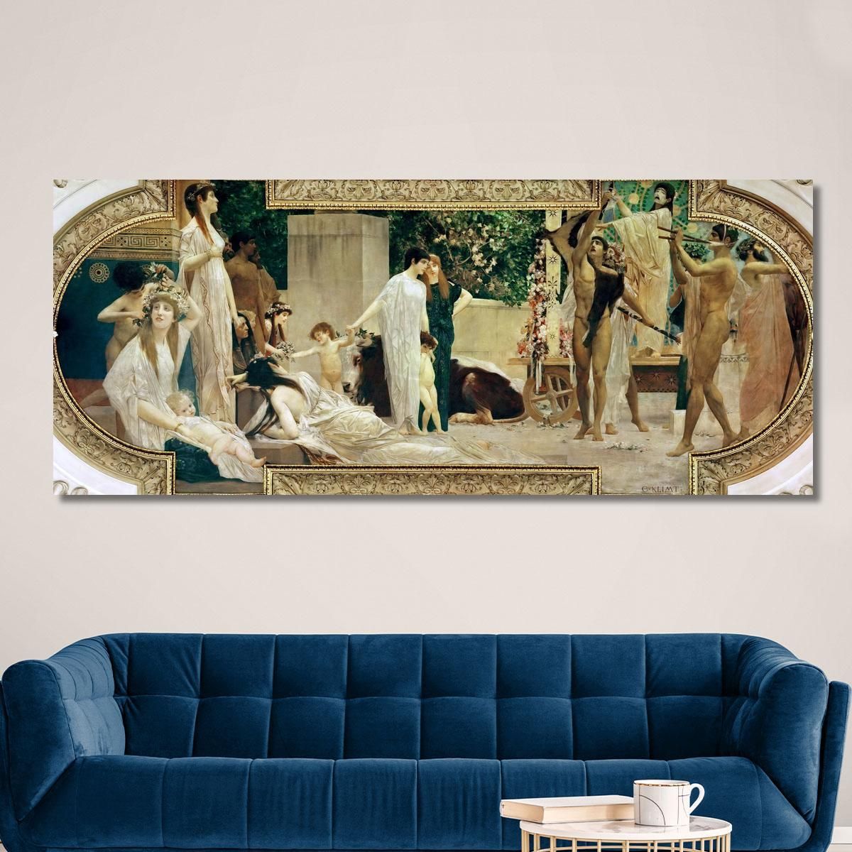 The Greek Theater Fresco Gustav Klimt kg62 canvas print 