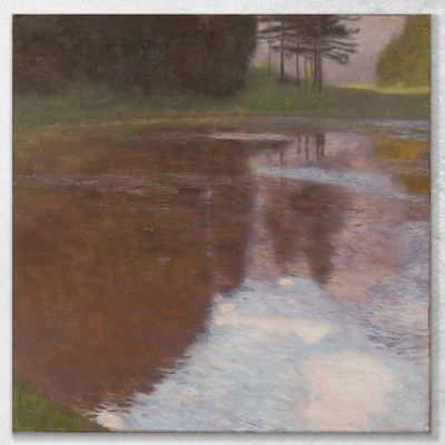 Quiet Pond Egelsee Near Golling Salzburg Gustav Klimt kg70 canvas print 