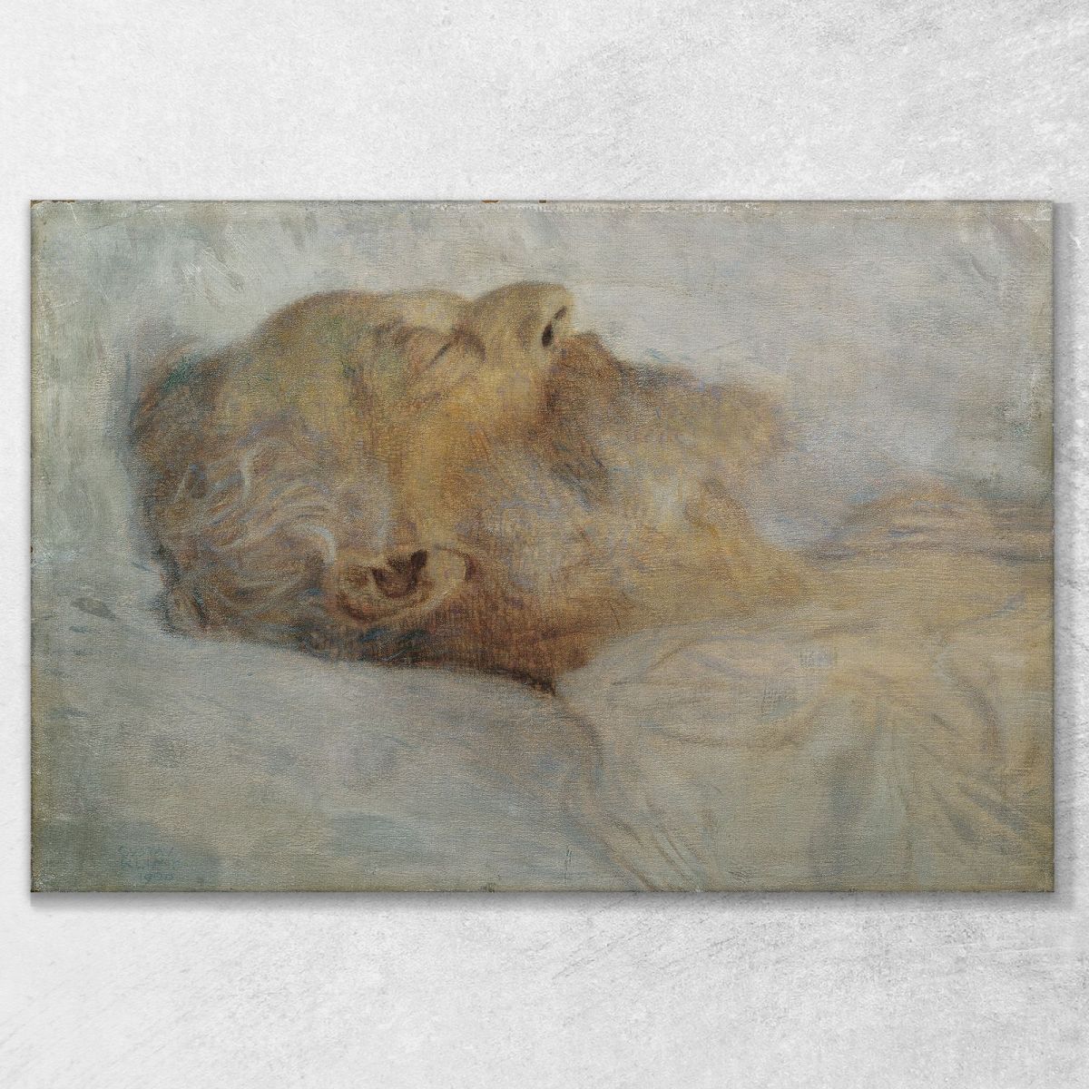 Old Man On His Deathbed Gustav Klimt kg78 canvas print 