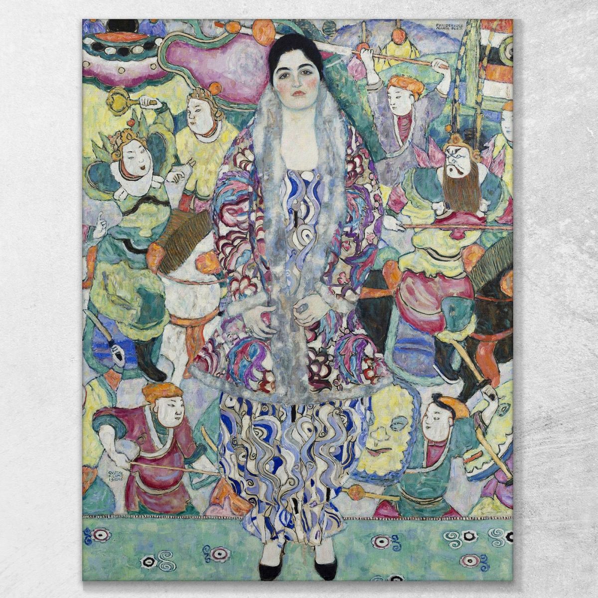 Portrait Of Friederike Maria Beer Gustav Klimt kg95 canvas print 